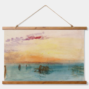 Tapisserie Suspendue William Turner - Le lagon près de Venise au couche