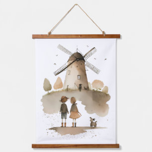 Tapisserie Suspendue Windmill