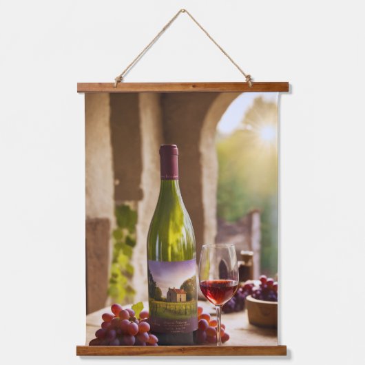 Tapisserie Suspendue Wine and Grape Tapestry (Recto)