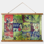 Tapisserie Suspendue Wizard of Oz Illustrations Storybook Collage | (Devant)