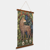 Tapisserie Suspendue Wolf dans la forêt Art nouveau (Angulaire)