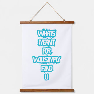 Tapisserie Suspendue Wood Topped Wall Tapestry