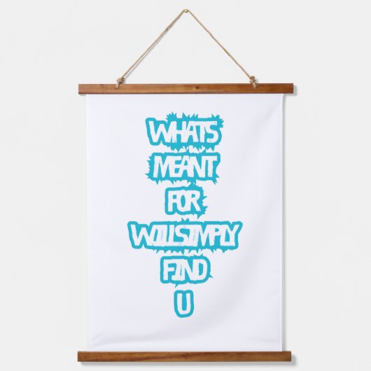 Tapisserie Suspendue Wood Topped Wall Tapestry (Recto)