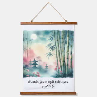 Tapisserie Suspendue Wood Topped Wall Tapestry Zen