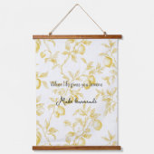 Tapisserie Suspendue Yellow Fruit Lemons Make Lemonade (Recto)