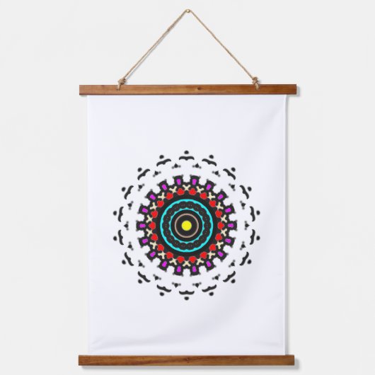 Tapisserie Suspendue Zen Circle Mandala (Recto)