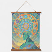 Tapisserie Suspendue Zodiac Signes et Astrologie Mur Art (Recto 2)