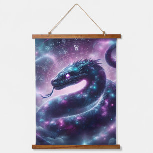 Tapisserie Suspendue Zodiaque Galaxie du Serpent Cosmique Astrologie
