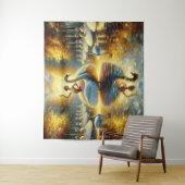 Tapisserie Swan Dance (En situation)