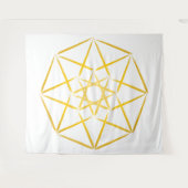 Tapisserie Tesseract série V4 (Gold) (Devant (Horizontal))