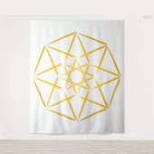 Tapisserie Tesseract série V4 (Gold) (Devant)
