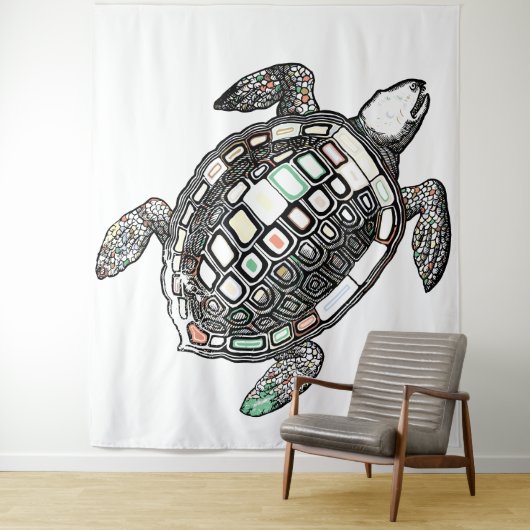 Tapisserie Tortue (En situation)