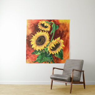 Tapisserie Tournesols Peints