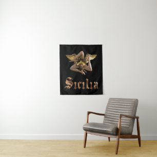 Tapisserie Trinacria Sicile / Sicilia