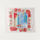 Tapisserie tropicale du mur de Noël (Devant (Horizontal))