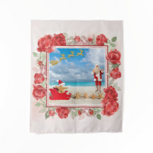 Tapisserie tropicale du mur de Noël