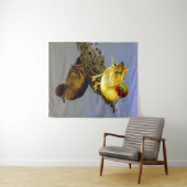 Tapisserie turquoise (En situation (horizontale))