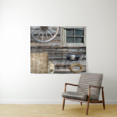 Tapisserie verticale sur le thème occidental (En situation (horizontale))