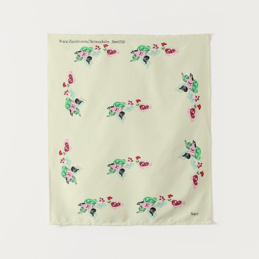 Tapisserie : Vin avec Rose (Devant)