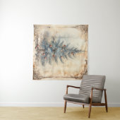 Tapisserie vintage Blue Christmas Tree (En situation (horizontale))