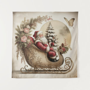 Tapisserie vintage de Père Noël