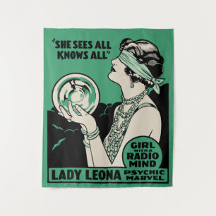 Tapisserie vintage Lady Leona Psychic Marvel