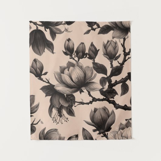 Tapisserie vintage Monochrome Magnolia (Devant)