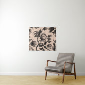 Tapisserie vintage Monochrome Magnolia (En situation (horizontale))