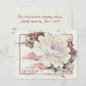 tapisserie vintage rose RSVP (Devant / Derrière)