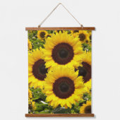 Tapisseries coupées en bois Joyeux tournesols (Recto)
