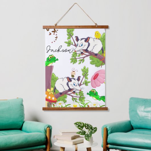 Tapisseries coupées en bois Possum Frog Chicks Flo (Salon)