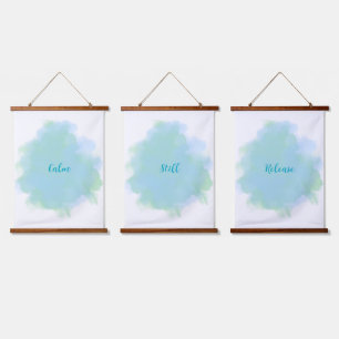 Tapisseries d'art murale bleu vert