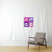 Tapisseries de Fête de Mariage avec Logo Élégant M (En situation (horizontale))