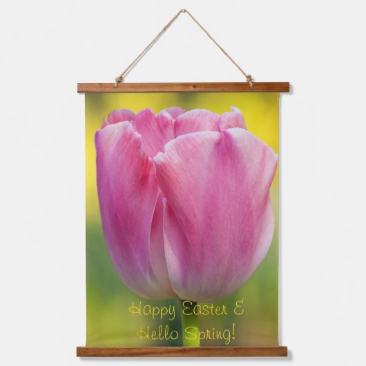 Tapisseries de Tulipe rose printemps (Recto)