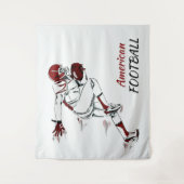 Tapisseries du Lecteur de football de texte person (Devant)