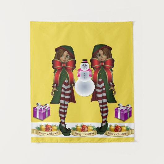 Tapisseries Elfe de Noël (Devant)