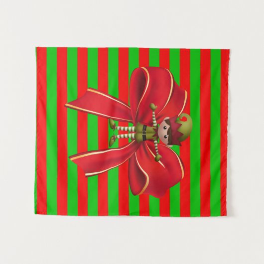 Tapisseries Elfe de Noël (Devant (Horizontal))