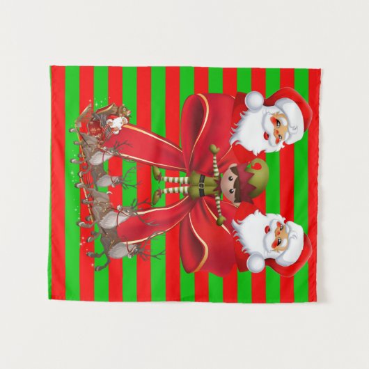 Tapisseries Elfe de Noël (Devant (Horizontal))