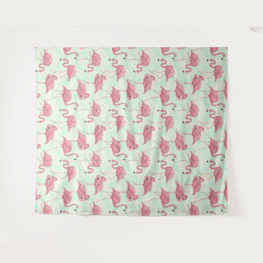 Tapisseries Flamingo Pattern (Devant (Horizontal))