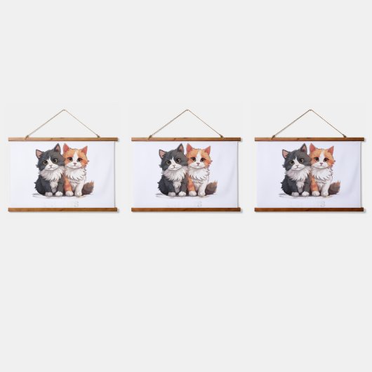 Tapisseries Funny Chats Mur Art & Décor Tapisserie (Tripler)