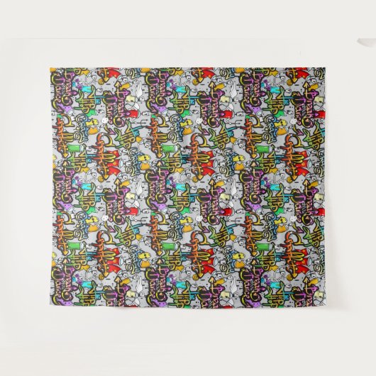 Tapisseries Hip hop (Devant (Horizontal))