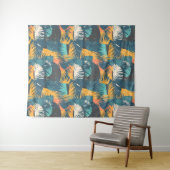 Tapisseries Motif feuille Abstrait (En situation (horizontale))