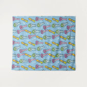 Tapisseries Motifs de chimie (Devant (Horizontal))
