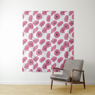 Tapisseries Motifs de fleurs de pavot