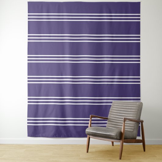 Tapisseries Motifs Purple Stripes (En situation)