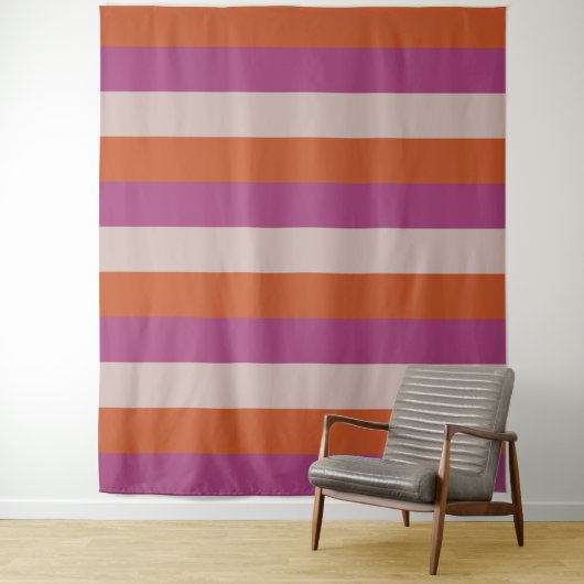 Tapisseries motifs Tri-Color Stripes (En situation)