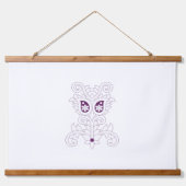 Tapisseries murales coupées en bois - Décor person (Recto)