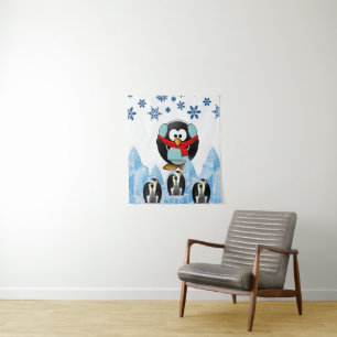 Tapisseries Noël Pingouin