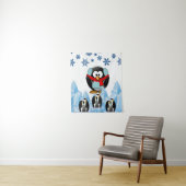 Tapisseries Penguin de Noël (En situation)