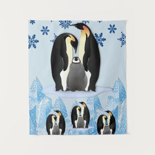 Tapisseries Penguin de Noël (Devant)